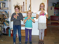 Kinder Blockflötenunterricht